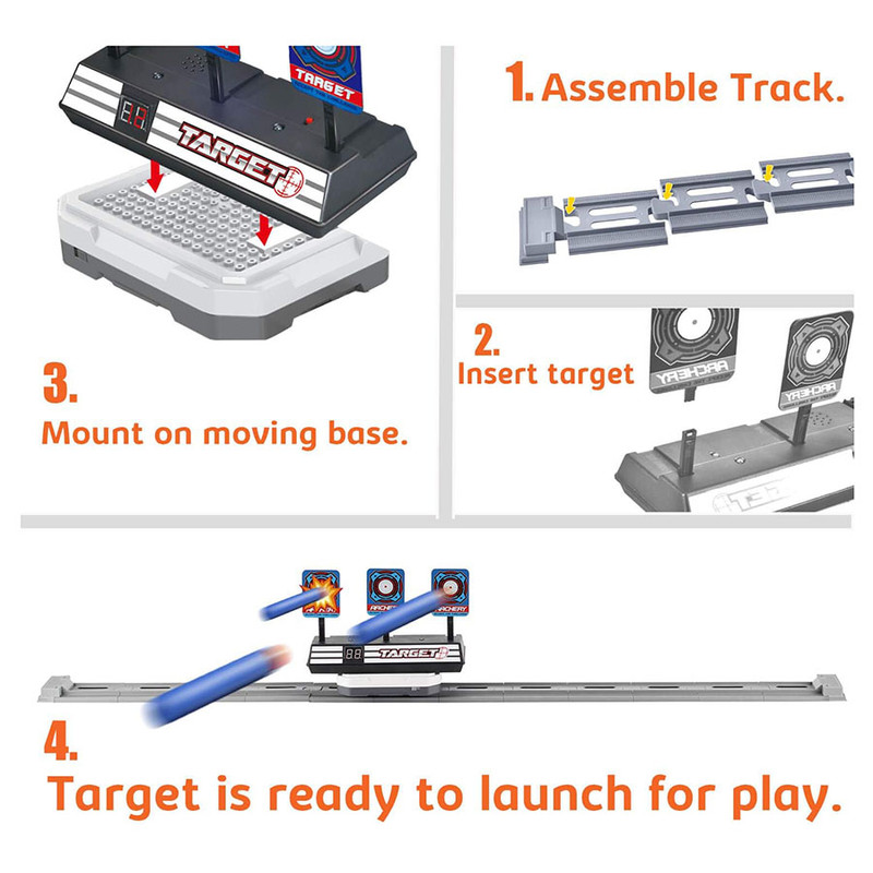 اسباب بازی مدل سیبل هدف گیری طرح اتومات کد QHX-882B مجموعه 3 عددی