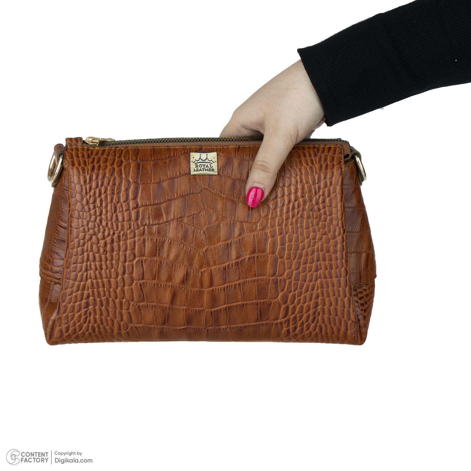 کیف دوشی زنانه رویال چرم مدل W77.1 -  - 11