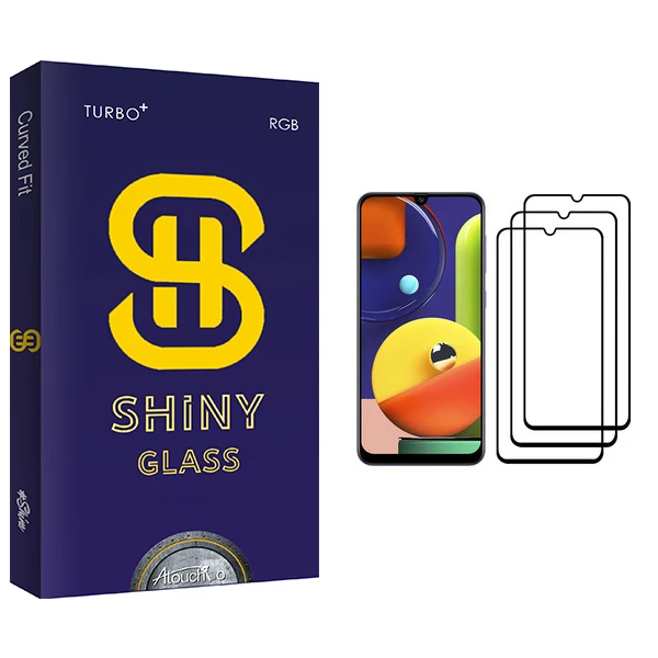 محافظ صفحه نمایش آتوچبو مدل Shiny Glass مناسب برای گوشی موبایل سامسونگ Galaxy A50s بسته سه عددی