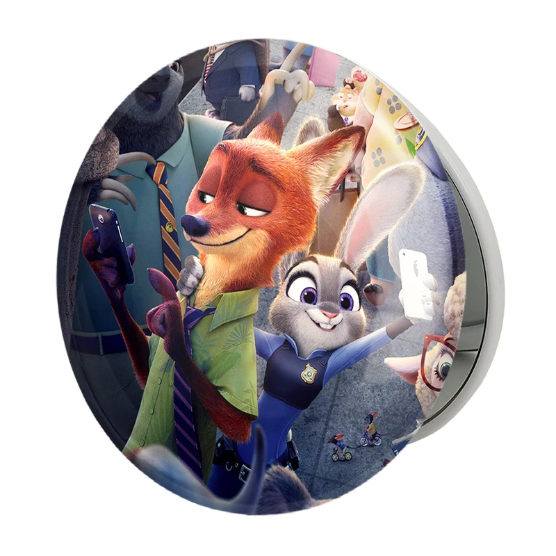 آینه جیبی خندالو طرح انیمیشن زوتوپیا  مدل تاشو کد 1024 