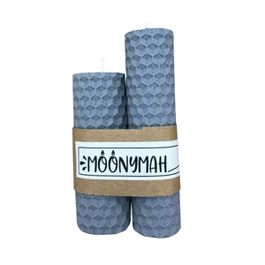 شمع مدل موم عسل بسته 2 عددی