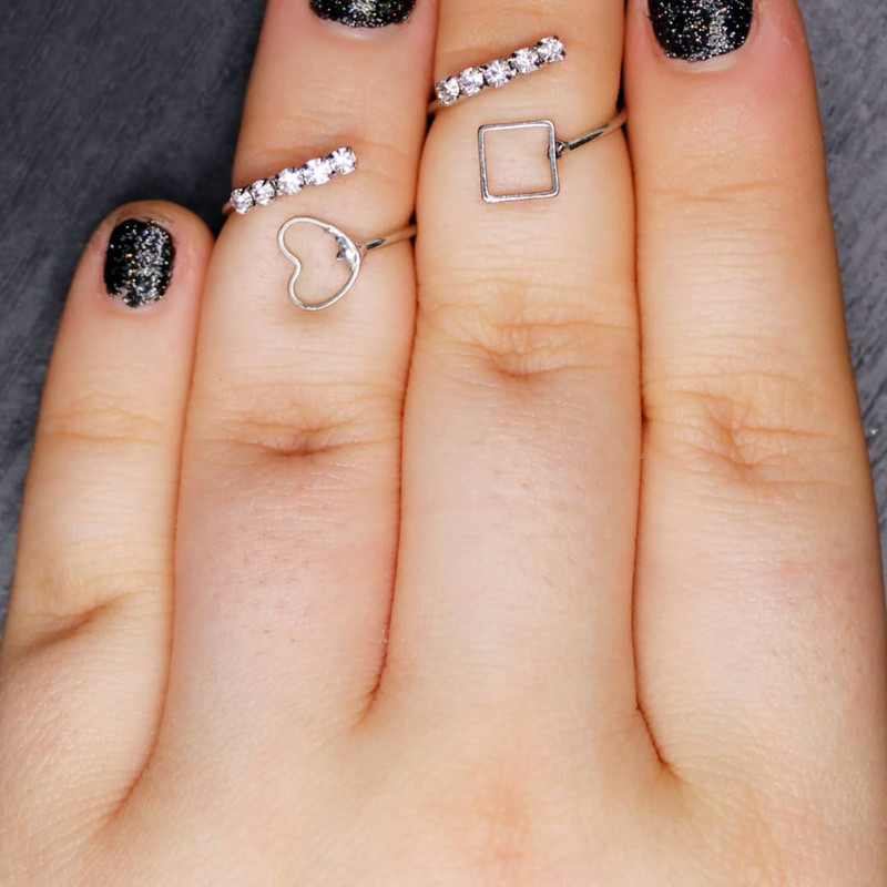 بند انگشتی زنانه کد AS0015 مجموعه 2 عددی بند انگشتی زنانه کد AS0015 مجموعه 2 عددی