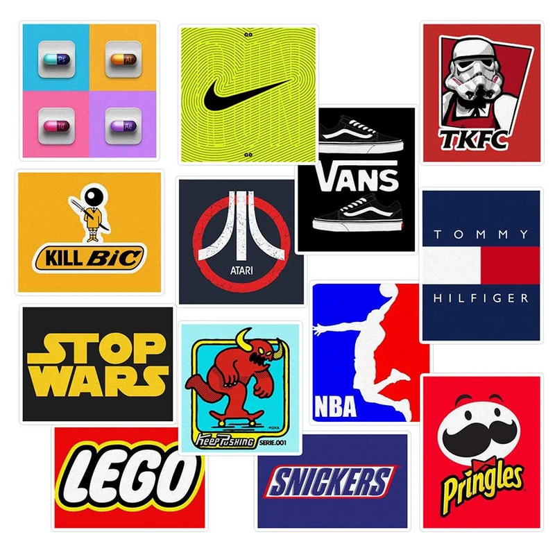    استیکر لپ تاپ ماسا دیزاین طرح nike کد SAM150 مجموعه 13 عددی