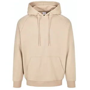 هودی مردانه کژین دوخت مدل رگلان رنگ کرم