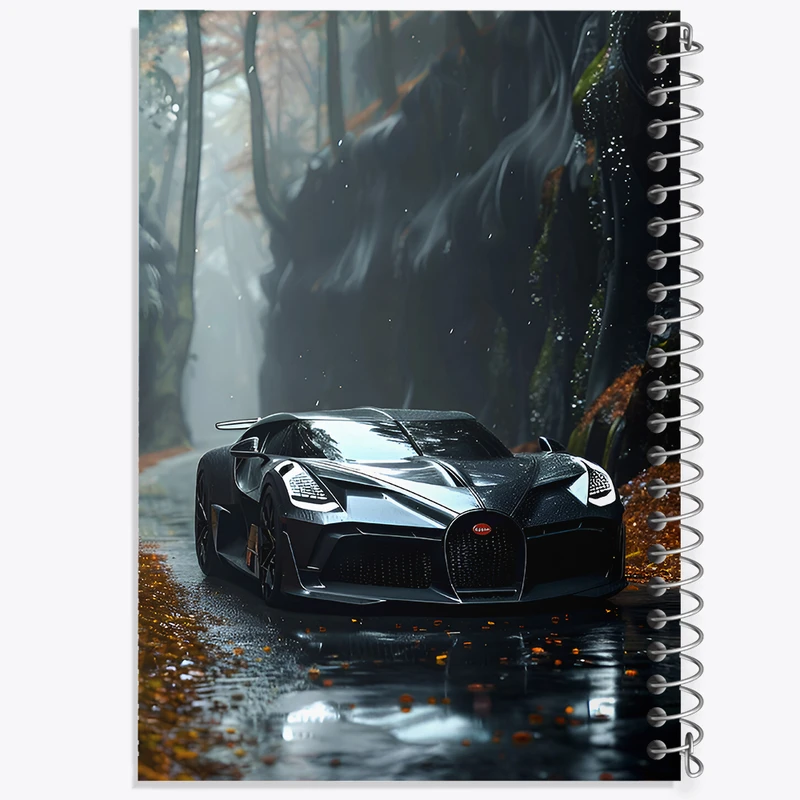 دفتر ژورنال نویسی 50 برگ خندالو مدل نقطه ای طرح ماشین اسپرت کد F7016