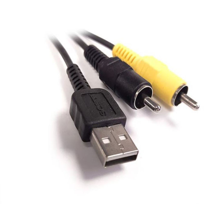 کابل 3 جک RCA به AV دوربین سونی مدل 009 طول 1.5 متر