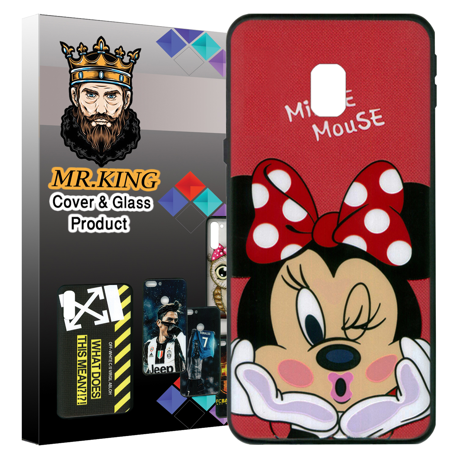 کاور مستر کینگ طرح minnie mouse کد 7449 مناسب برای گوشی موبایل سامسونگ Galaxy J3 pro / j330