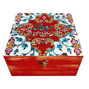 جعبه چای کیسه ای مدل سنتی طرح کاشی کد WB143