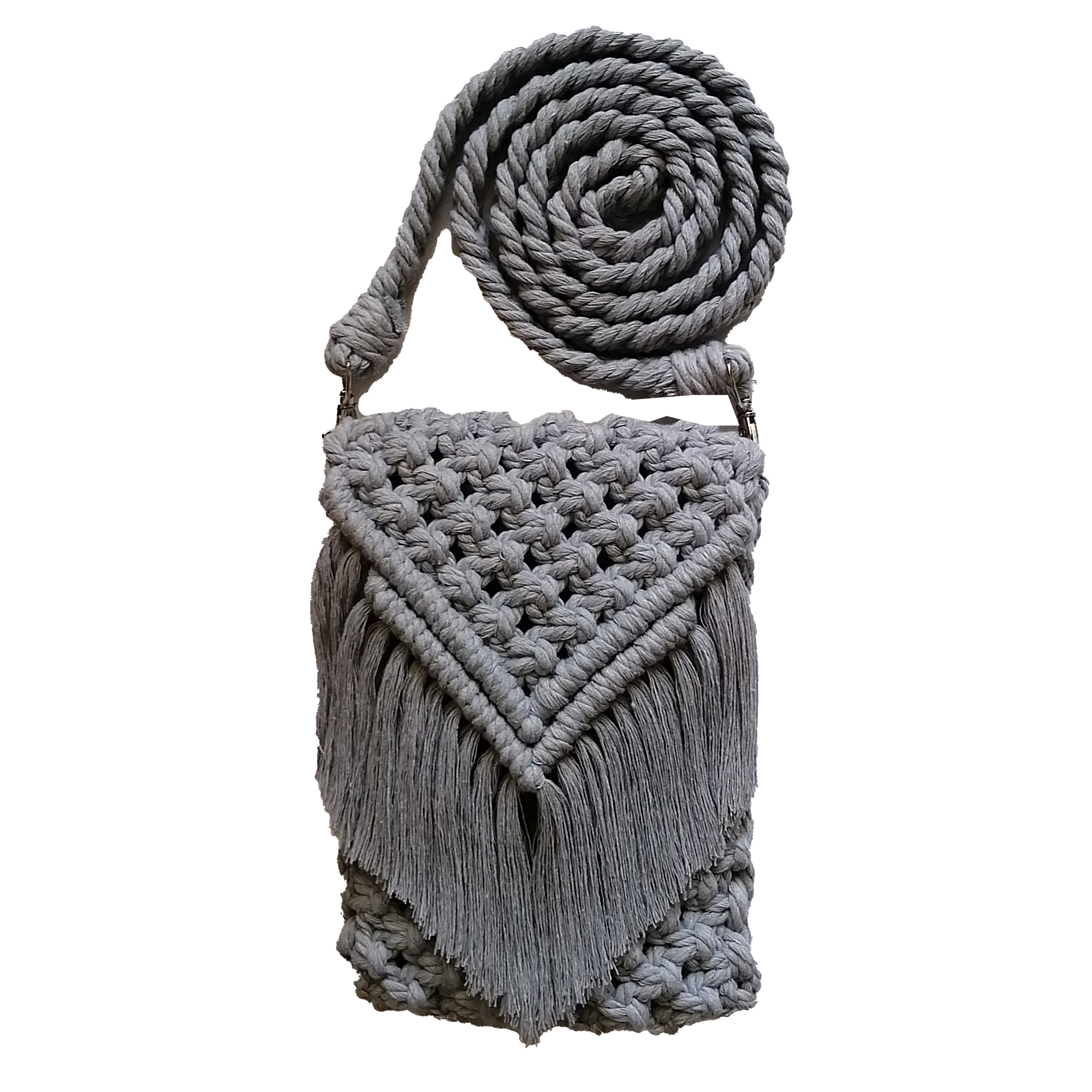 کیف موبایل دستبافت مدل مکرومه بافی کد 25