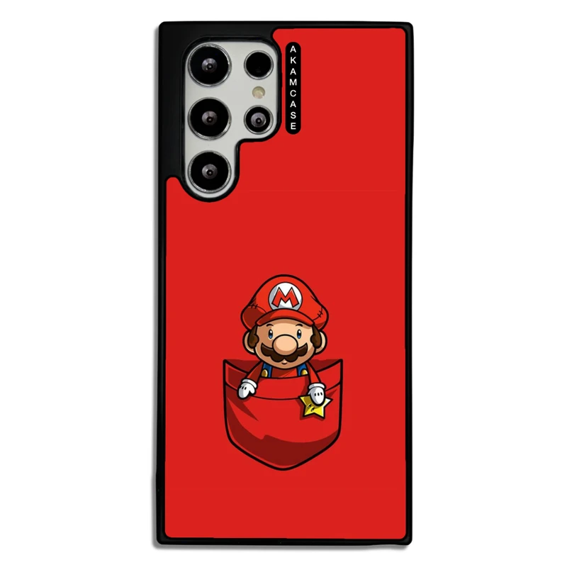 کاور آکام مدل AMC-WSGS22U-SUPER MARIO3 مناسب برای گوشی موبایل سامسونگ Galaxy S22 Ultra