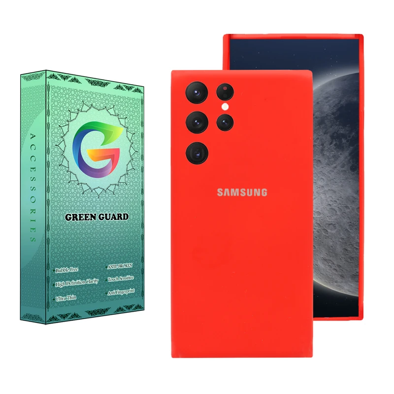 کاور گرین گارد مدل Ziro طرح سیلیکونی مناسب برای گوشی موبایل سامسونگ Galaxy S22 Ultra