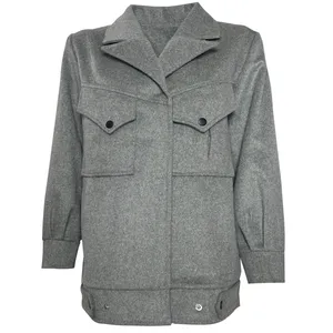 پالتو زنانه کد 40323 رنگ طوسی