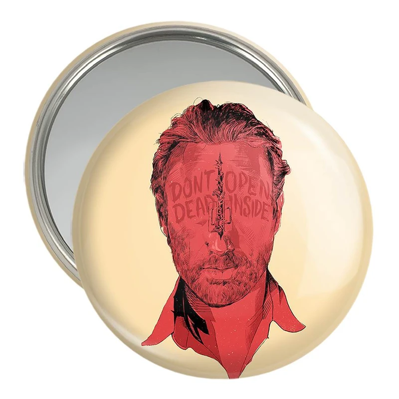 آینه جیبی خندالو مدل ریک گریمز سریال مردگان متحرک The Walking Dead  کد 10189