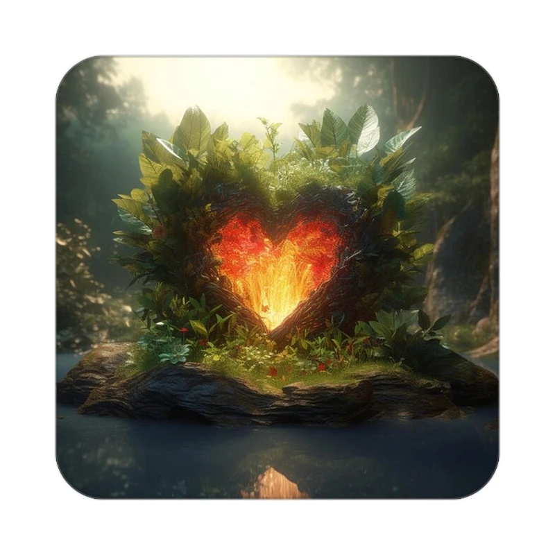 زیر لیوانی کاکتی مدل عاشقانه کد mp11875