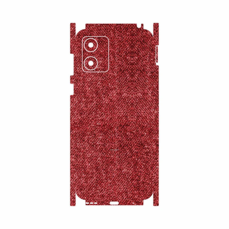 برچسب پوششی ماهوت مدل Fabric Texture 4-FullSkin مناسب برای گوشی موبایل موتورولا Moto E13