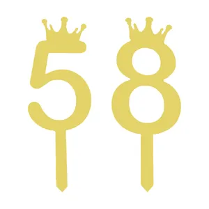 تاپر کیک هانستو مدل عدد 58 کد TPN58 مجموعه 2 عددی