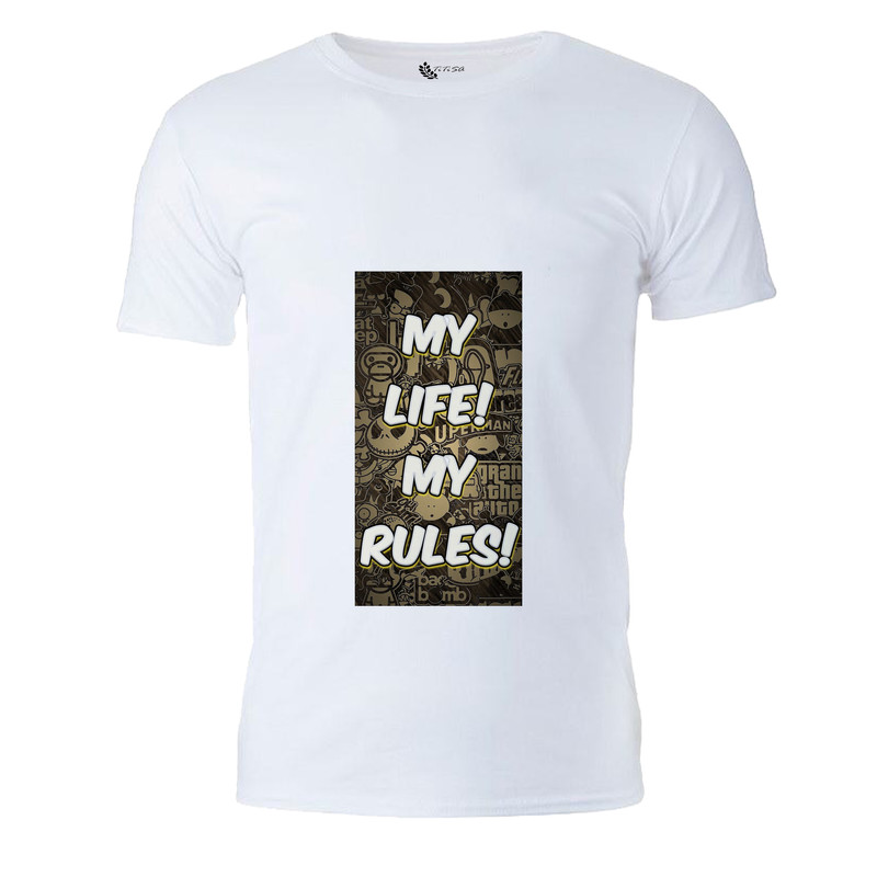 تی شرت آستین کوتاه مردانه مدل زندگی
