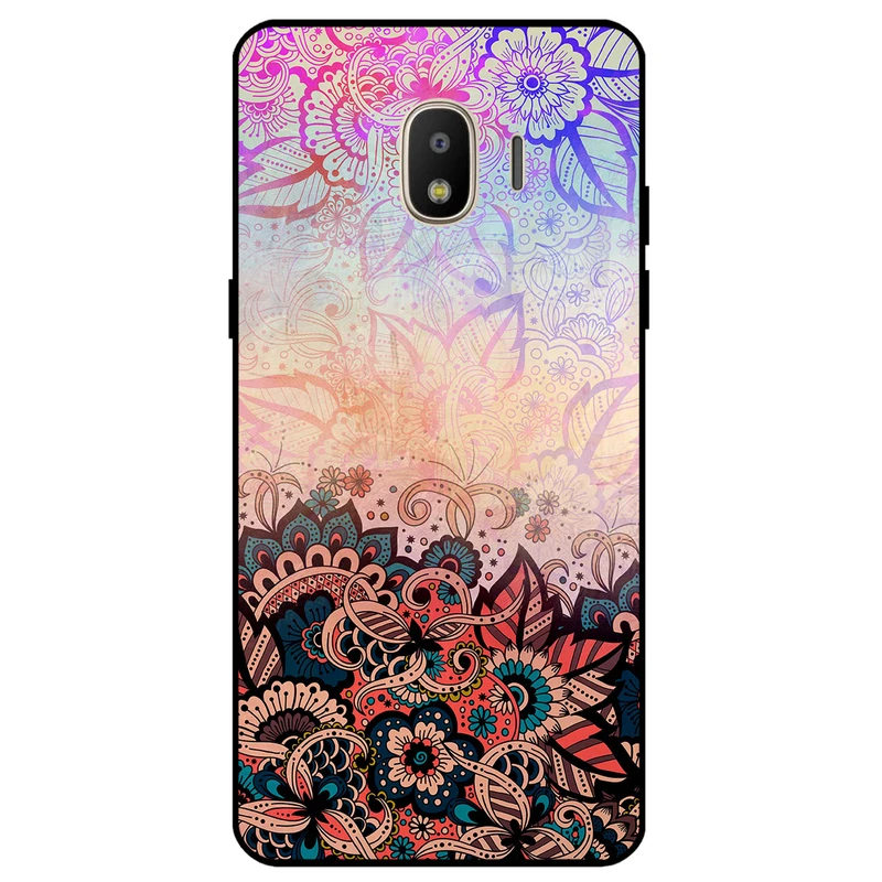 کاور مگافون طرح بته جقه مدل 7727 مناسب برای گوشی موبایل سامسونگ Galaxy J4 2018   