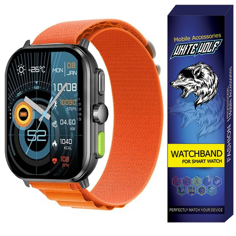 بند وایت ولف مدل WB-Alpine مناسب برای ساعت هوشمند گلوریمی GS2 Pro