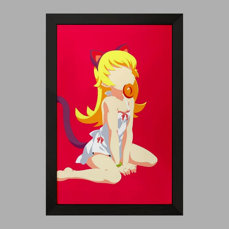 تابلو خندالو مدل شینوبو اوشینو انیمه مونوگاتاری  کد 16202