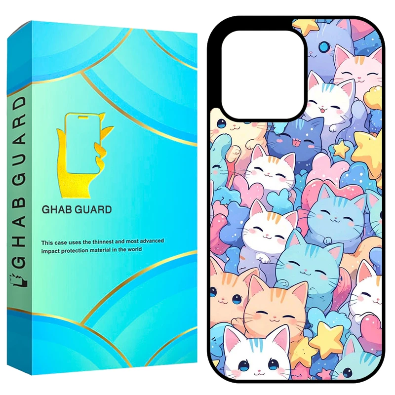 کاور قاب گارد طرح گربه مدل GCHP16P مناسب برای گوشی موبایل اپل iPhone 16 Pro
