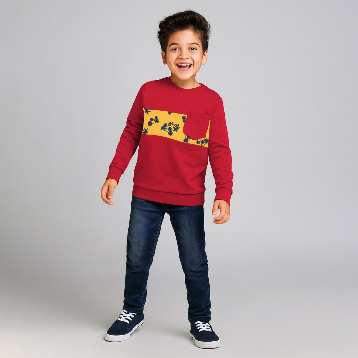 سویشرت پسرانه سون پون مدل B687 رنگ قرمز -  - 1