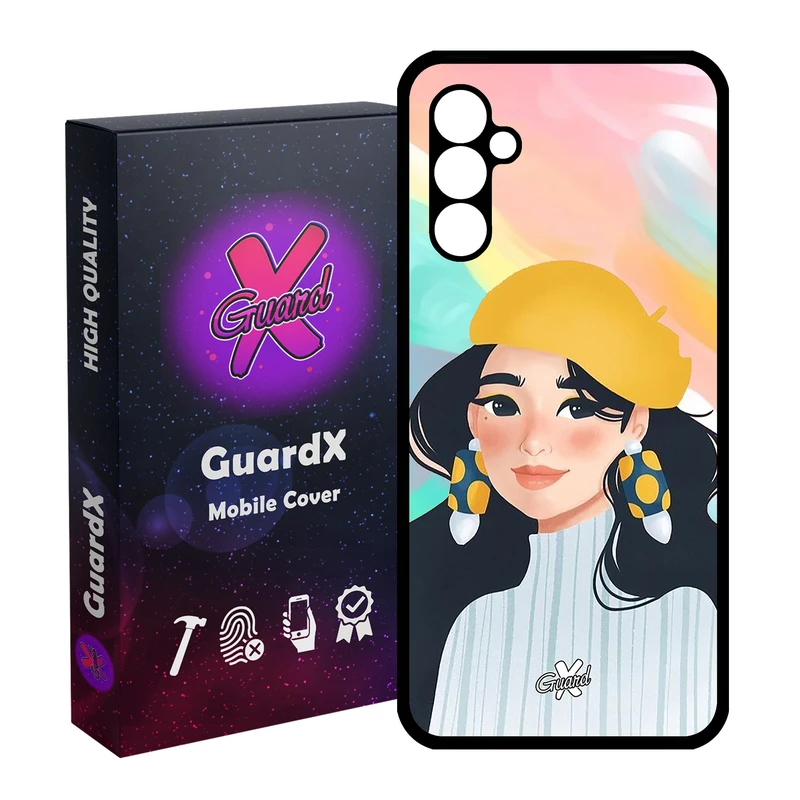 کاور گارد ایکس طرح دختر مدل Glass10261 مناسب برای گوشی موبایل سامسونگ Galaxy A24/A24 4G/M34 5G