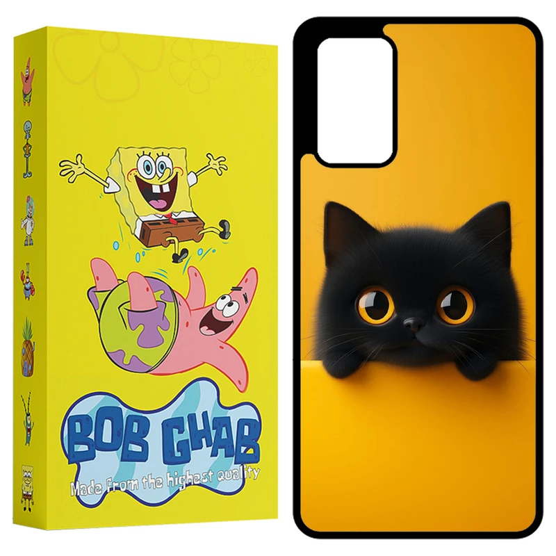 کاور باب قاب طرح گربه مدل BCPA72 مناسب برای گوشی موبایل سامسونگ Galaxy A72 4G