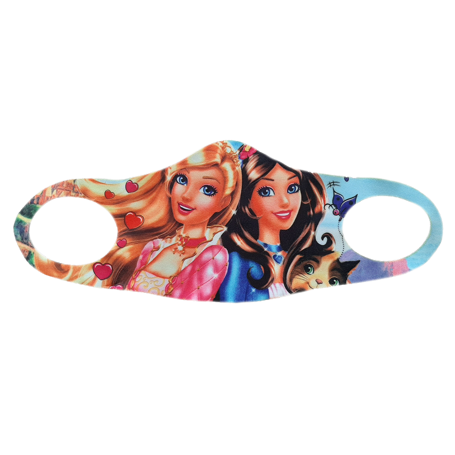  ماسک تزیینی طرح دختر و گربه