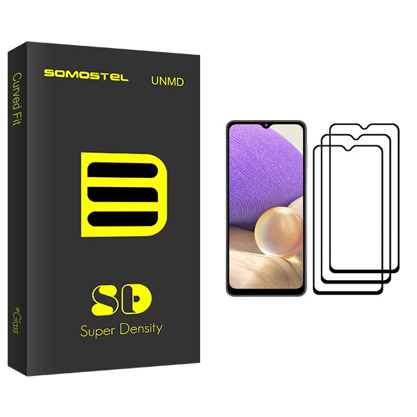 محافظ صفحه نمایش سوماستل مدل Sd Glass مناسب برای گوشی موبایل سامسونگ Galaxy A32 بسته سه عددی