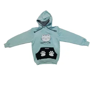 هودی دخترانه طرح گربه کد 607