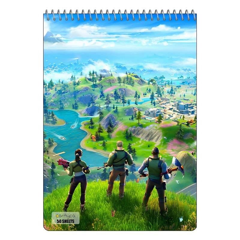 دفتر نقاشی 50 برگ سیمی کارنیکا طرح فورتنایت Fortnite کد 69532