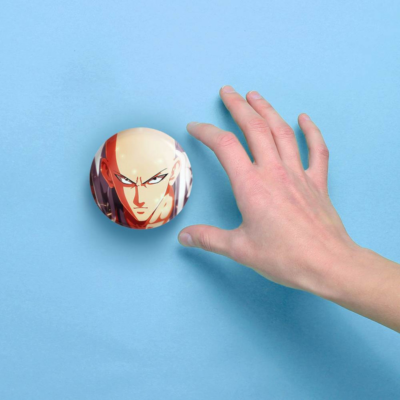 آینه جیبی خندالو مدل سایتاما انیمه مرد تک مشتی One Punch Man کد 11402 آینه جیبی خندالو مدل سایتاما انیمه مرد تک مشتی One Punch Man کد 11402