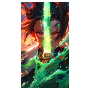استیکر لپ تاپ و موبایل مدل انیمه طرح شیطان کش کامادو تانجیرو demon slayer kamado tanjiro کد 262