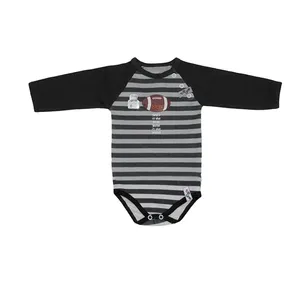 بادی آستین بلند نوزادی تاپ لاین مدل راگبی 