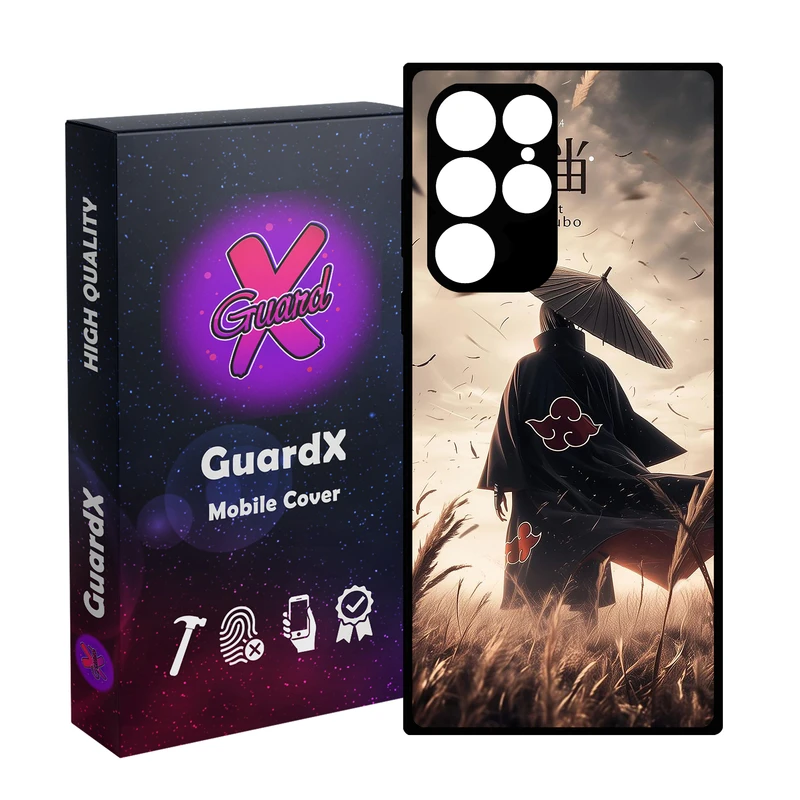 کاور گارد ایکس طرح Itachi Naruto Anime مدل  Glass10739 مناسب برای گوشی موبایل سامسونگ Galaxy S22 Ultra