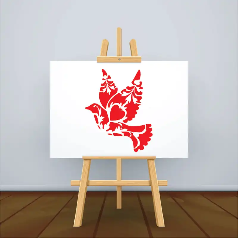 شابلون طرح کبوتر کد 30cm