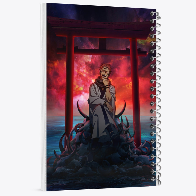 دفتر مشق 100 برگ خندالو طرح انیمه جوجوتسو کایزن کد F827