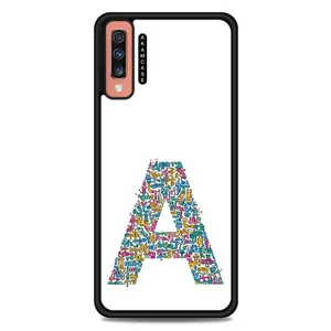 AKAM AMC-WSGA70-ALPHADOODLEBET-1 Cover For Samsung Galaxy A70
