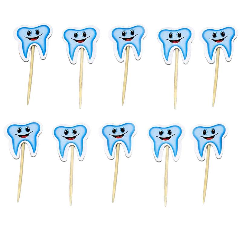 خلال تزیینی مدل دندان پاستیلی بسته 10 عددی