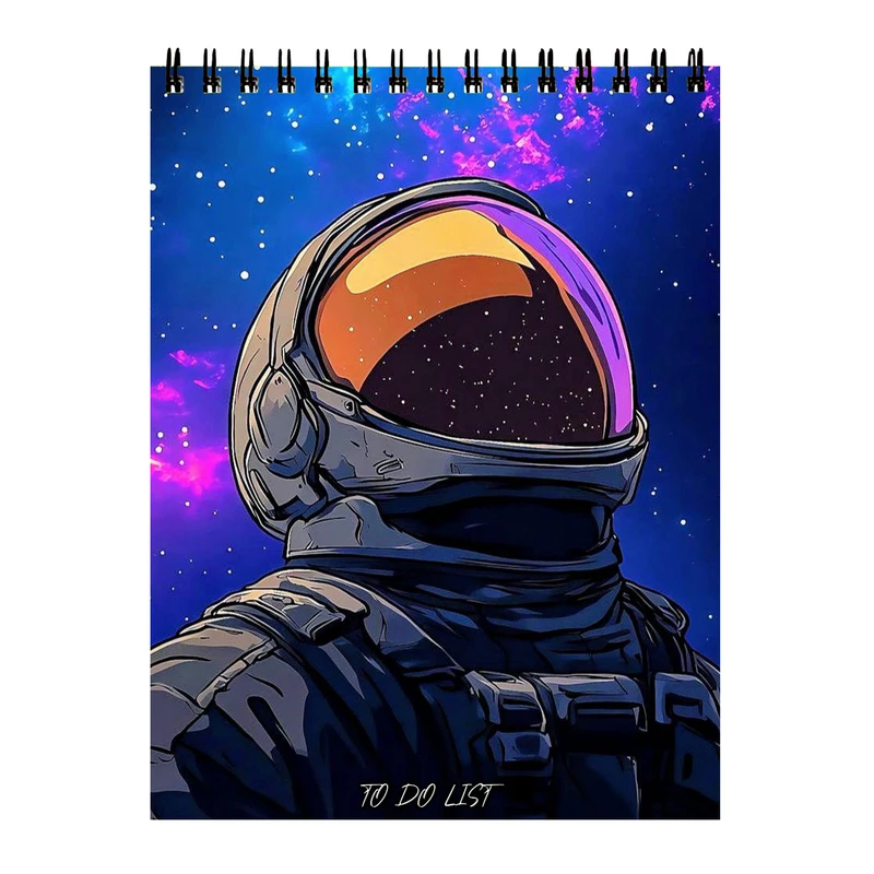 دفتر برنامه‌ریزی 60 برگ مدل فضانورد کد 003