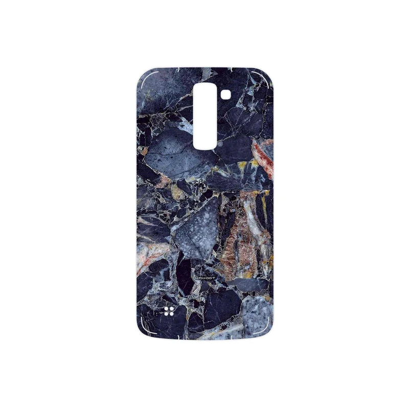 برچسب پوششی ماهوت مدل Broken black marble مناسب برای گوشی موبایل ال جی K10