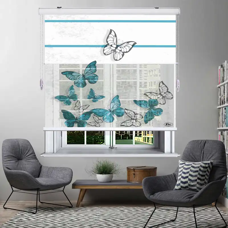 پرده زبرا شب و روز مدل TD-4 سایز 150x200 سانتی متر