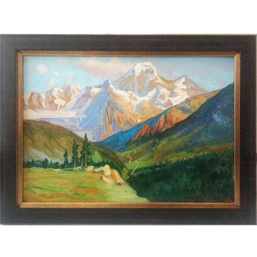 تابلو نقاشی رنگ روغن طرح منظره