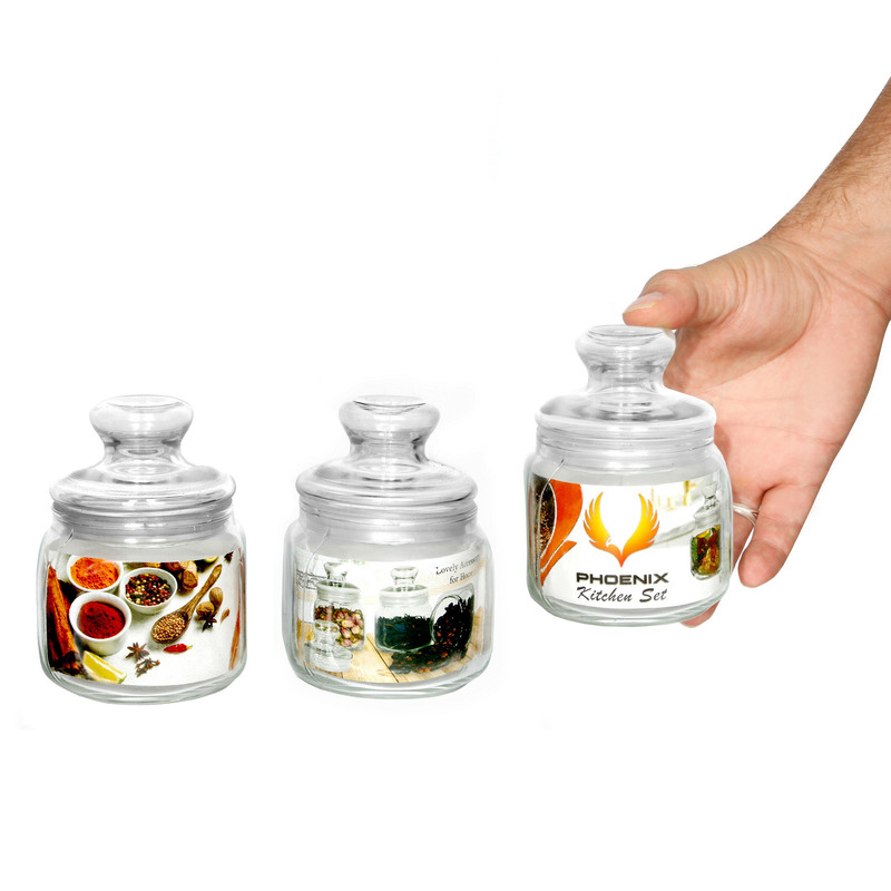 بانکه فونیکس مدل شیشه ای پارسا بسته 3 عددی