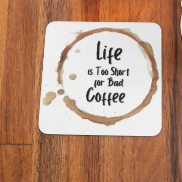 زیر لیوانی مدل Bad Coffee بسته دو عددی