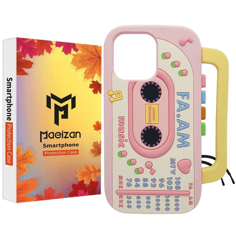 کاور پاییزان مدل رادیو سیلیکونی طرح لاکچری مناسب برای گوشی موبایل اپل IPhone 14 Pro Max / 15 Pro Max