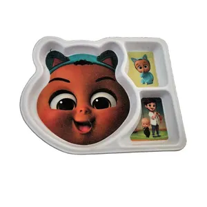 ظرف غذای کودک مدل سه خانه کد 02