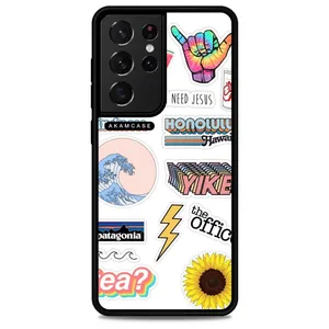 AKAM AMCWSGS21U-GOOD VIBES8 Cover For Samsung Galaxy S21 Ultra