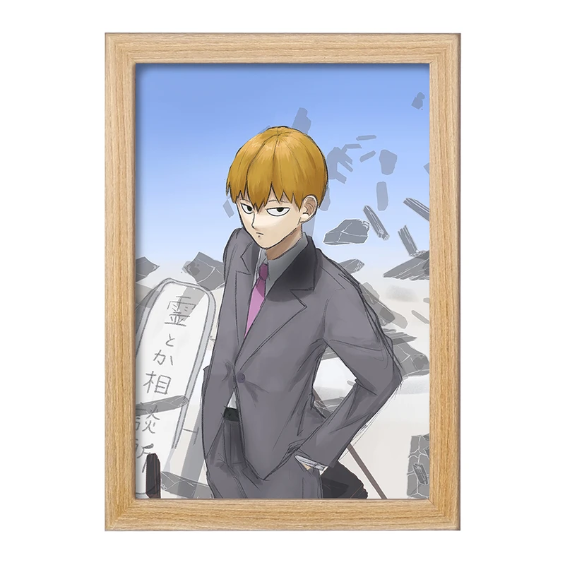 تابلو خندالو مدل اراتاکا انیمه موب سایکو Mob Psycho 100 کد 24504